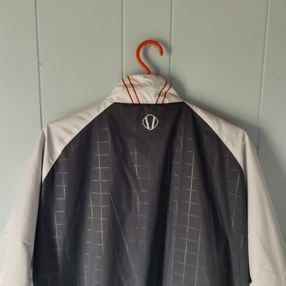 Sunice Grey & White Waterproof Golf Half Zip Short Sleeved Windbreaker - Picture 9 of 14